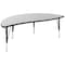 Flash Furniture 60" Circle Wave Grey Table Set-12" Stack Chairs XU-GRP-12CH-A60-HCIRC-GY-T-P-GG - alternate 8